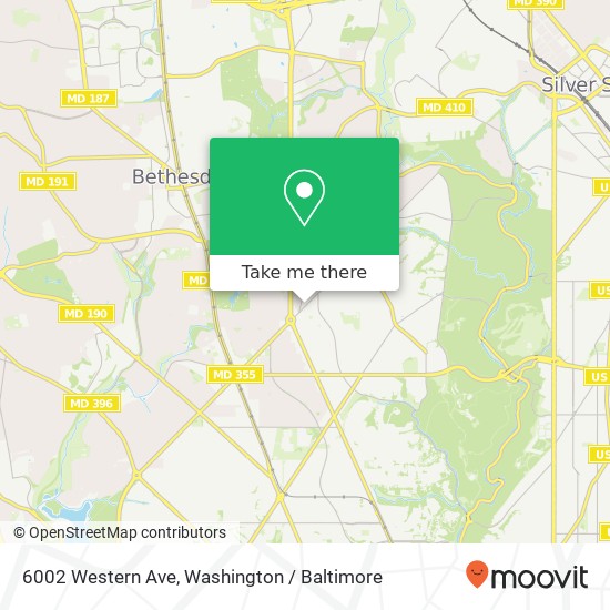 6002 Western Ave, Chevy Chase, MD 20815 map