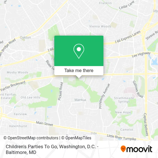 Children's Parties To Go map