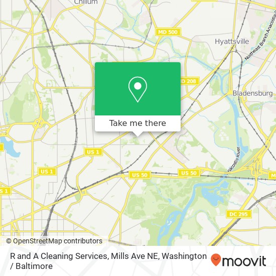 Mapa de R and A Cleaning Services, Mills Ave NE