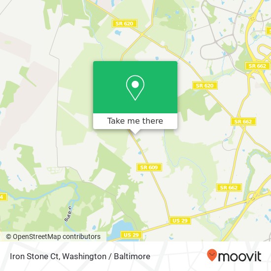 Mapa de Iron Stone Ct, Centreville, VA 20120