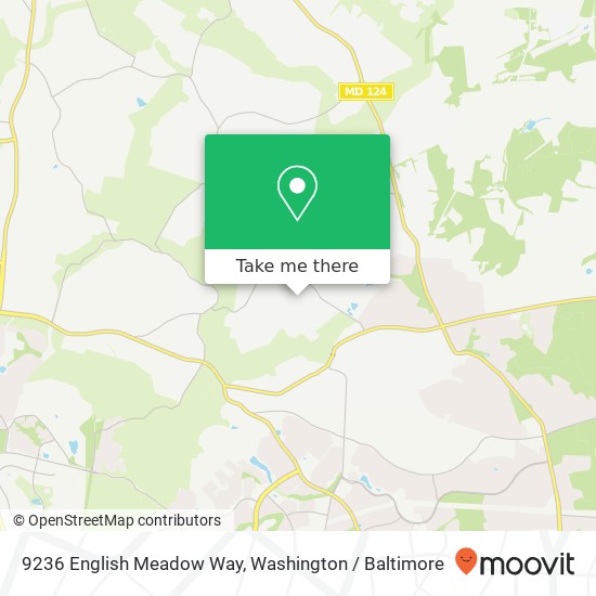Mapa de 9236 English Meadow Way, Gaithersburg, MD 20882