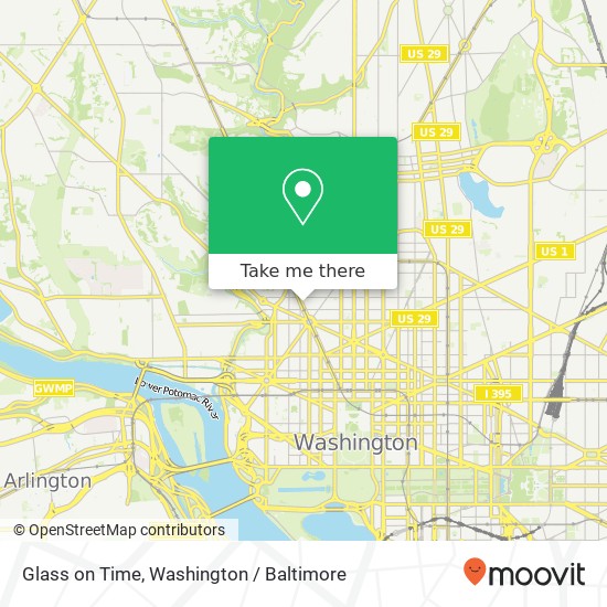 Glass on Time, 1621 Connecticut Ave NW map