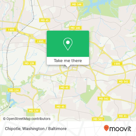 Mapa de Chipotle, 401 York Rd