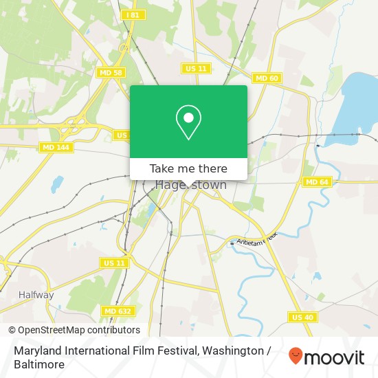 Maryland International Film Festival map