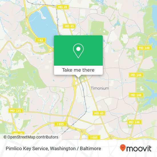 Pimlico Key Service, 2149 Greenspring Dr map