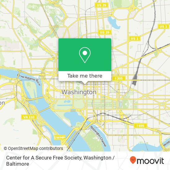 Center for A Secure Free Society, 1440 G St NW map