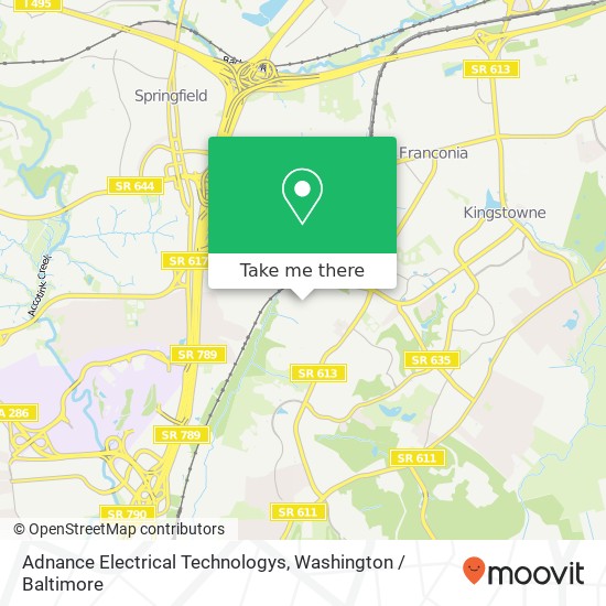 Mapa de Adnance Electrical Technologys