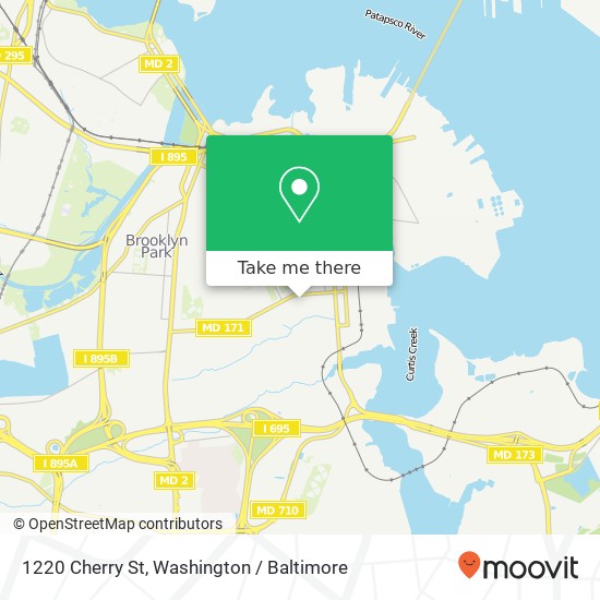 1220 Cherry St, Curtis Bay, MD 21226 map