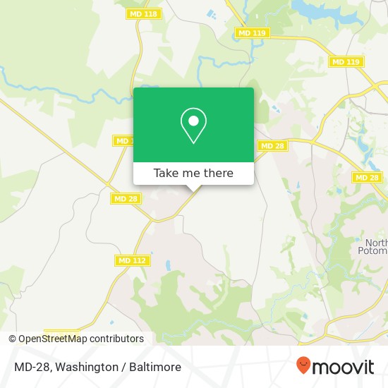 Mapa de MD-28, Gaithersburg, MD 20878