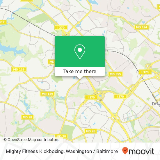 Mapa de Mighty Fitness Kickboxing, 263 Muddy Branch Rd