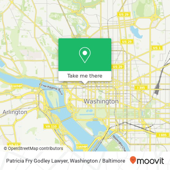 Patricia Fry Godley Lawyer, 2000 K St NW map