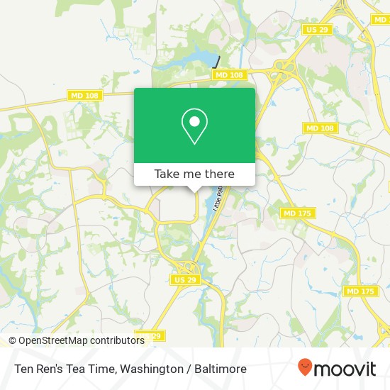 Ten Ren's Tea Time, 10300 Little Patuxent Pkwy map