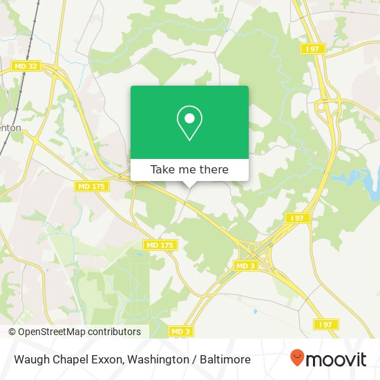 Mapa de Waugh Chapel Exxon, Gambrills Rd
