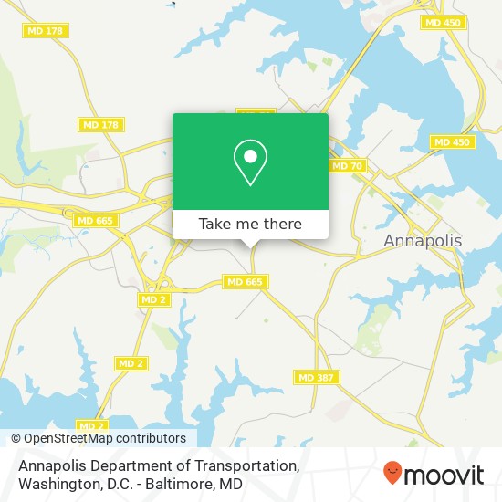 Annapolis Department of Transportation map