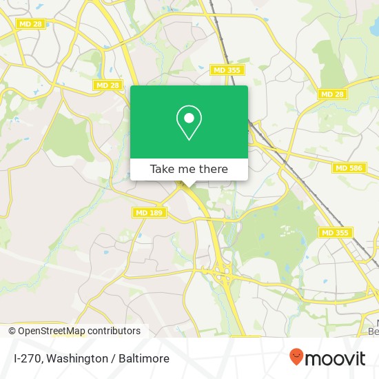 I-270, Rockville, MD 20850 map