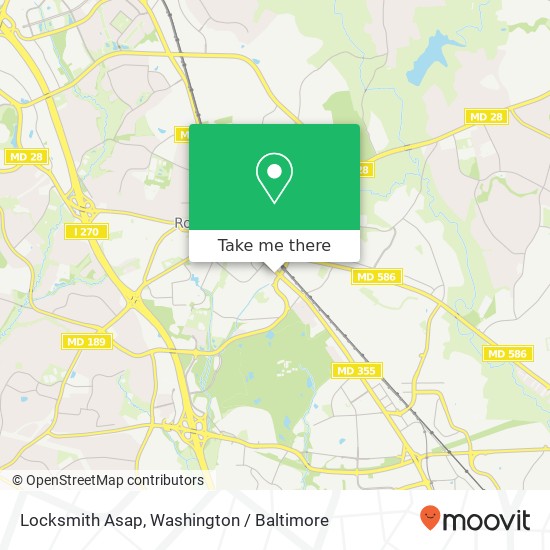 Mapa de Locksmith Asap, 785 Rockville Pike