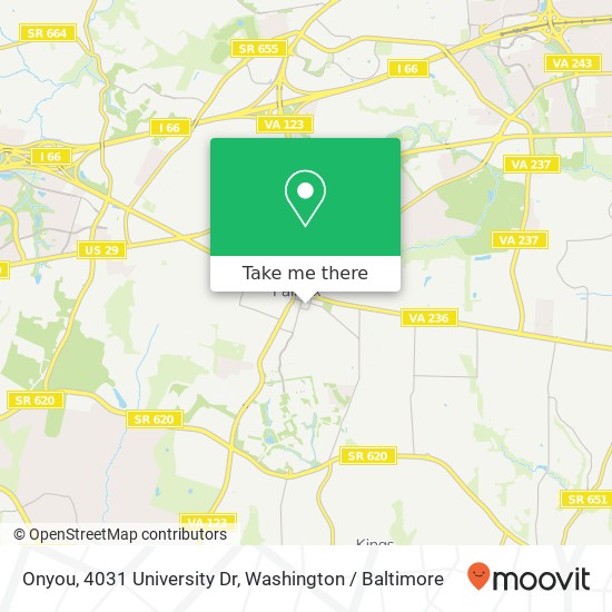 Onyou, 4031 University Dr map