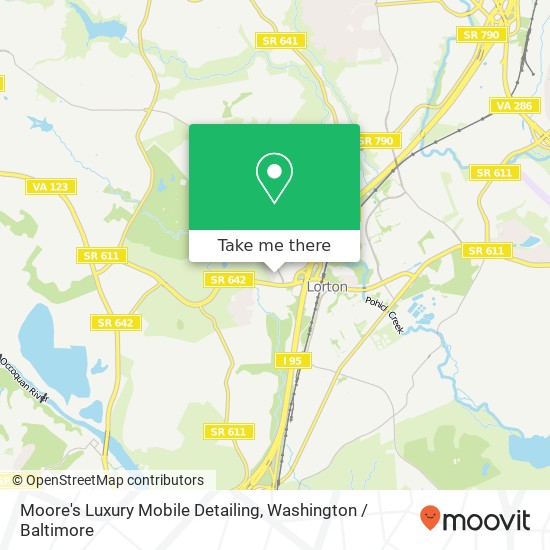 Mapa de Moore's Luxury Mobile Detailing, Cardinal Forest Ln