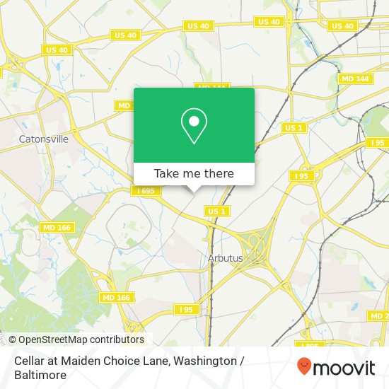 Mapa de Cellar at Maiden Choice Lane