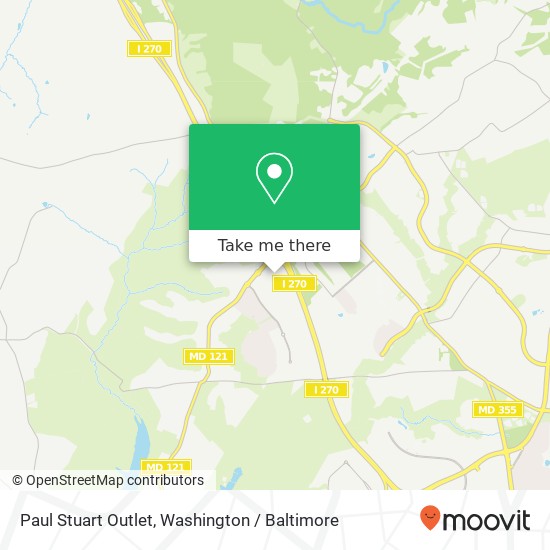 Mapa de Paul Stuart Outlet, 22705 Clarksburg Rd
