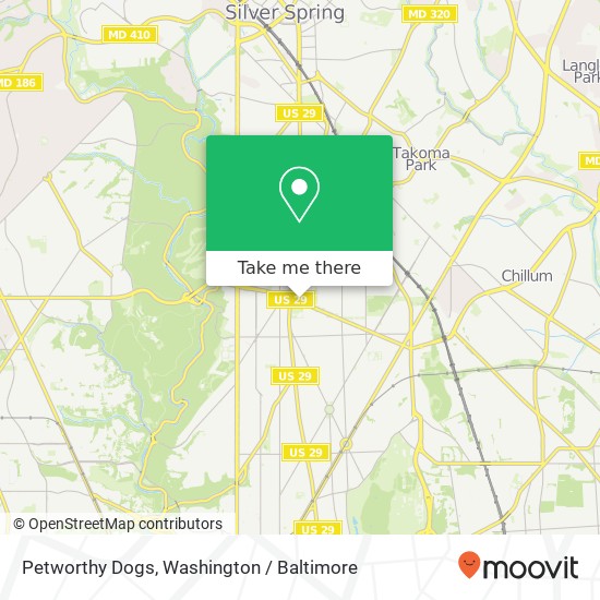 Mapa de Petworthy Dogs, Missouri Ave NW