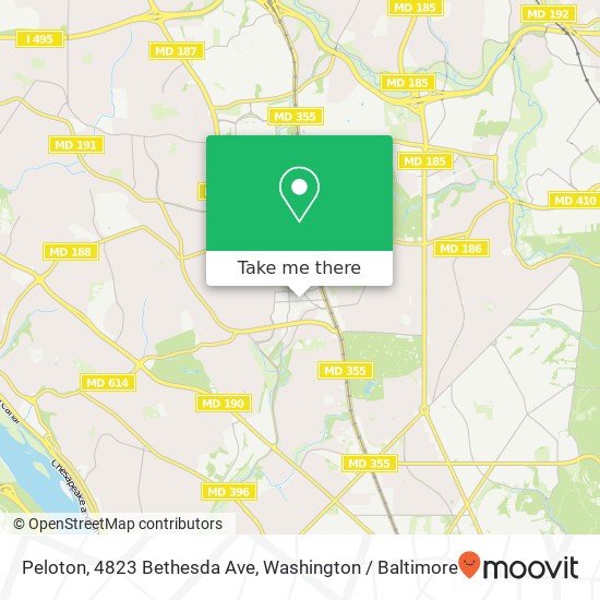Mapa de Peloton, 4823 Bethesda Ave