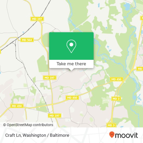 Mapa de Craft Ln, Bowie, MD 20715