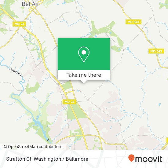 Stratton Ct, Bel Air, MD 21015 map