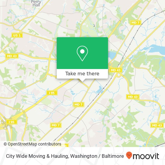 Mapa de City Wide Moving & Hauling, Campbell Blvd