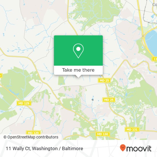 Mapa de 11 Wally Ct, Lutherville Timonium, MD 21093