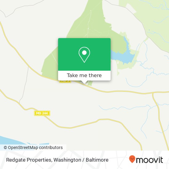 Mapa de Redgate Properties, 22060 Point Lookout Rd