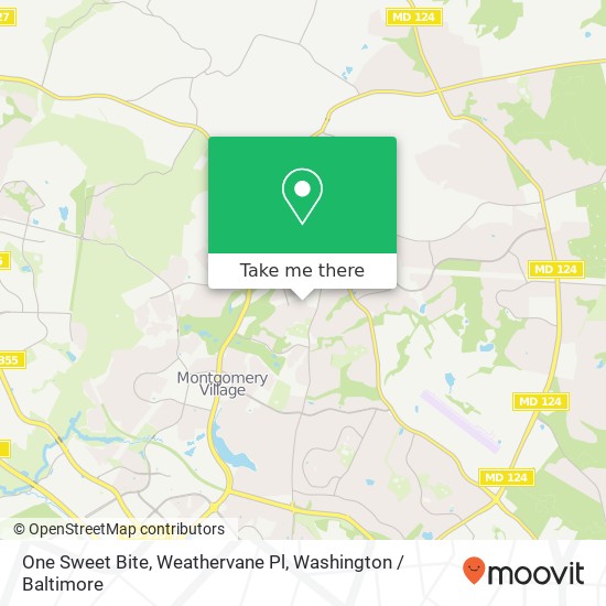 Mapa de One Sweet Bite, Weathervane Pl