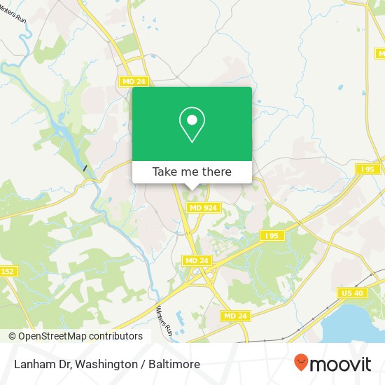 Lanham Dr, Abingdon, MD 21009 map