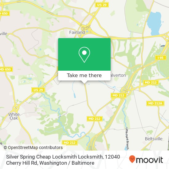 Silver Spring Cheap Locksmith Locksmith, 12040 Cherry Hill Rd map