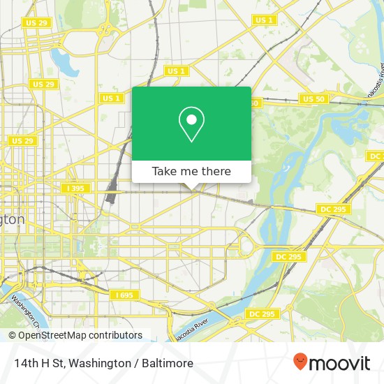 14th H St, Washington, DC 20002 map