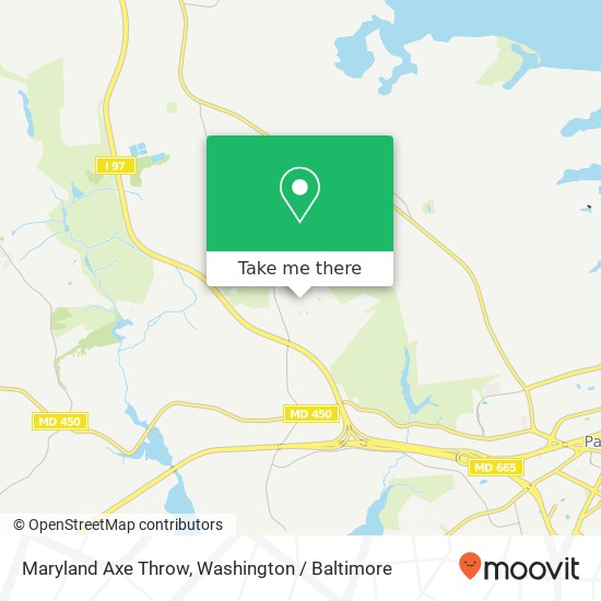Maryland Axe Throw map