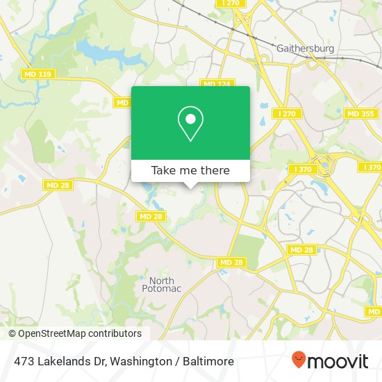 473 Lakelands Dr, Gaithersburg, MD 20878 map