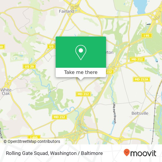 Mapa de Rolling Gate Squad, 11457 Cherry Hill Rd