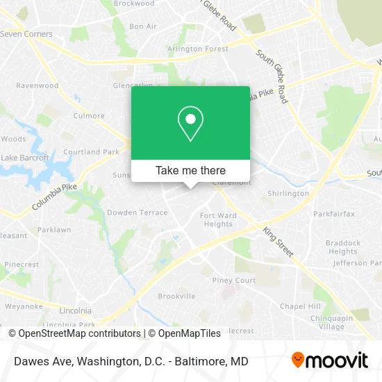 Mapa de Dawes Ave