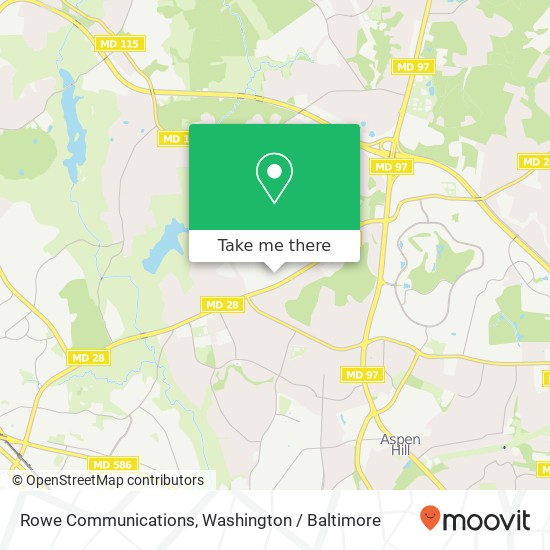 Mapa de Rowe Communications