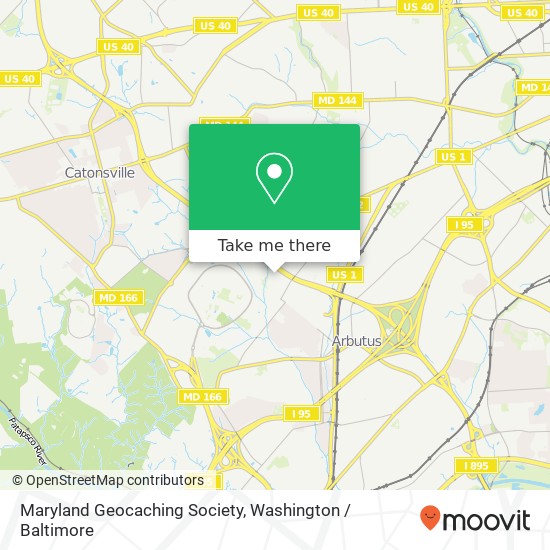 Maryland Geocaching Society, 1100 Circle Dr map