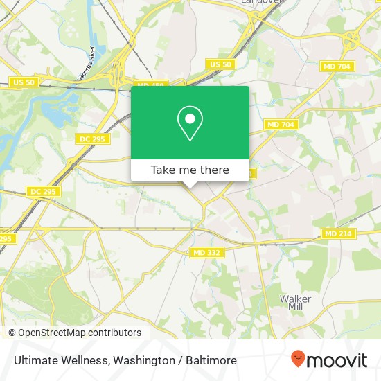 Mapa de Ultimate Wellness, 525 Eastern Ave