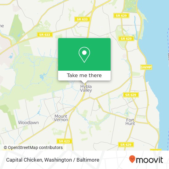 Mapa de Capital Chicken, 7698 Richmond Hwy