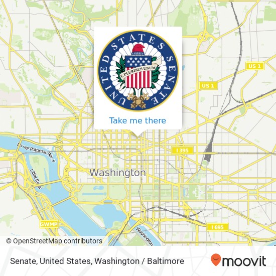 Senate, United States map