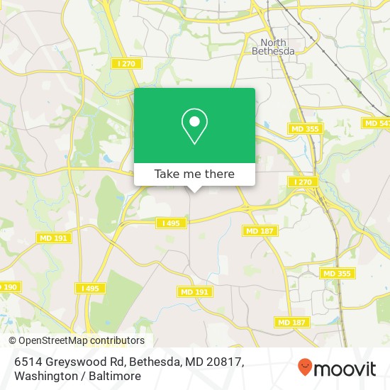 6514 Greyswood Rd, Bethesda, MD 20817 map