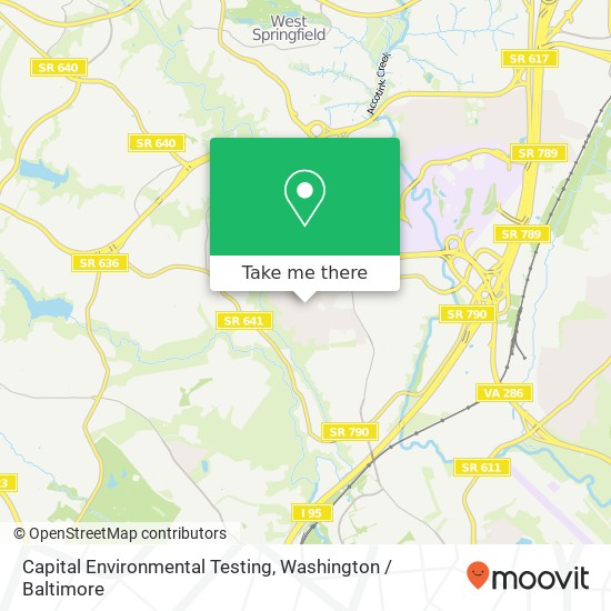 Capital Environmental Testing, 8005 Lady Lewis Ct map