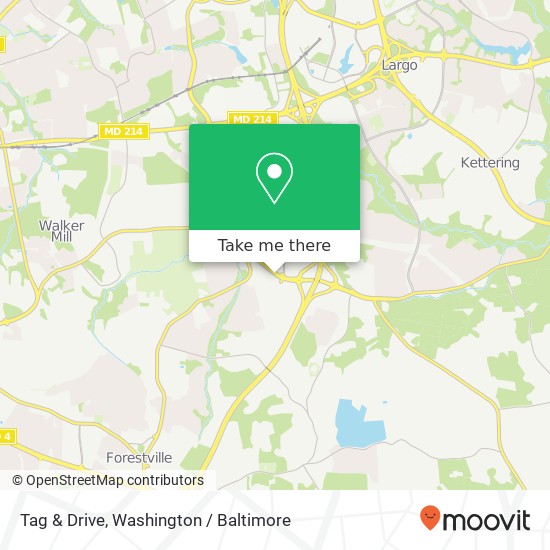 Mapa de Tag & Drive, 1414 Ritchie Marlboro Rd