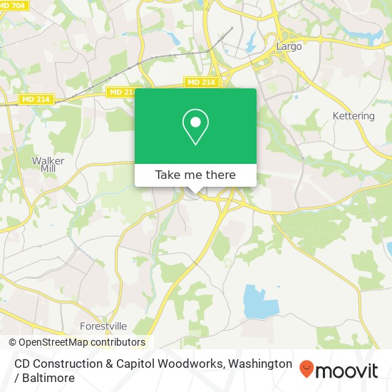 CD Construction & Capitol Woodworks map