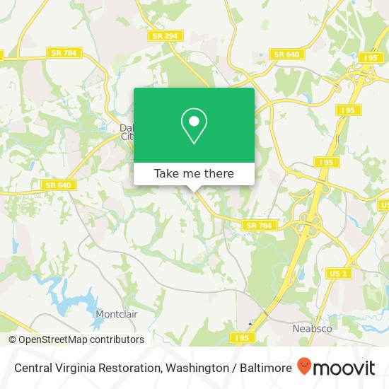 Mapa de Central Virginia Restoration, 14701 Cloverdale Rd