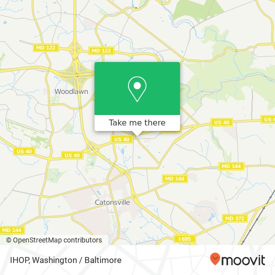 IHOP, 5525 Baltimore National Pike map